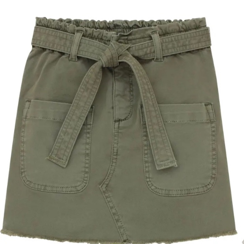 ‼️NOT FOR SALE‼️ NWT, DL 1961 Kids' Paperbag Waist Raw Hem Skirt Size 10